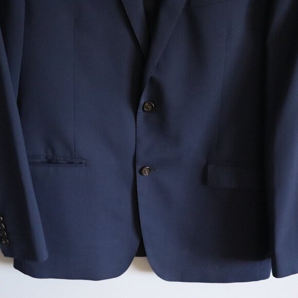 Ralph Lauren Men's Blue 44L Single-Breasted Wool V-Neck Formal Lined Blazer - Picture 7 of 15